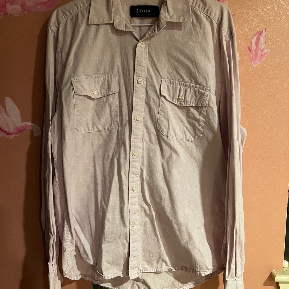 Jeffrey Campbell Light Pink Button Down Shirt